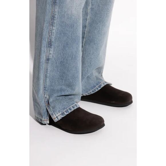 Woman by Common Projects 6166 Shearling Clogs in Coffee 40 - Picture 5 of 5